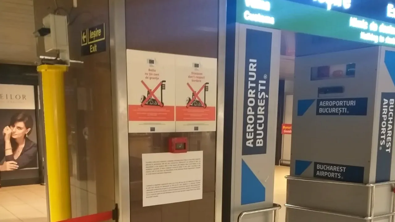 FOTO | Aeroportul Otopeni instalează panouri de informare privind coronavirusul