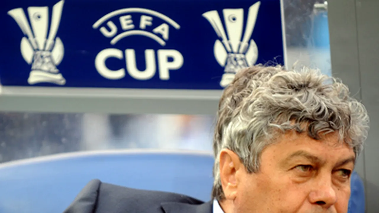 Mircea Lucescu la prima finală de cupă europeană din carieră