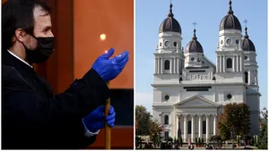 Slujba de Înviere de la Catedrala Mitropolitană din Iaşi. De Paşte 2021, lumina se împarte în condiţii speciale