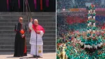 Papa Leon al XIV-lea, întâmpinat de un „castel uman” în Barcelona. Apel către tinerii afectați de depresie și anxietate