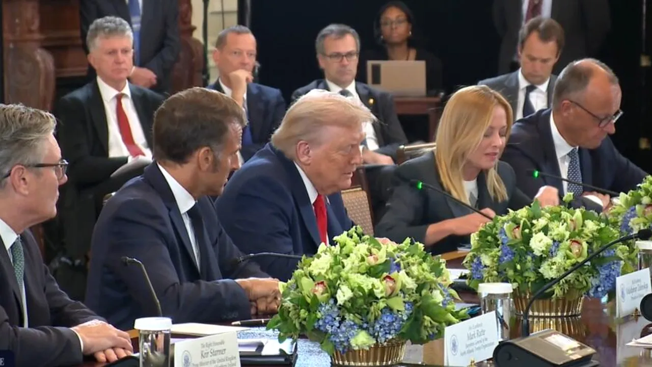 Donald Trump la întâlnirea cu liderii europeni: Toată lumea lucrează pentru același obiectiv