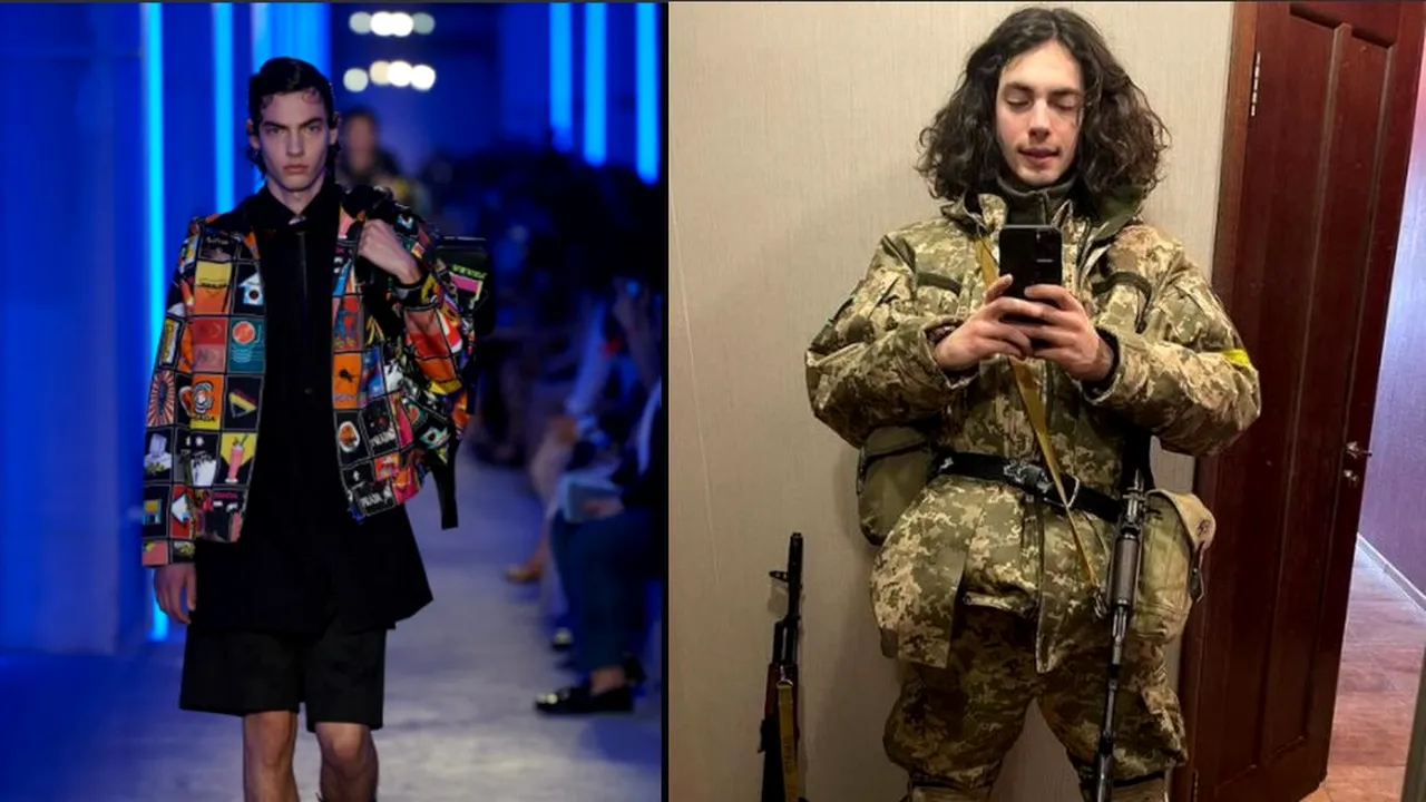 De pe podium, pe câmpul de luptă. Cum vede un tânăr model războiul din Ucraina