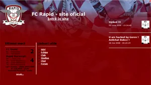 Site-ul oficial al clubului FC Rapid, atacat de un hacker