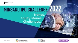 Principalele tendinţe în tranzacţiile IPO pe 20 aprilie la evenimentul online MIRSANU IPO CHALLENGE