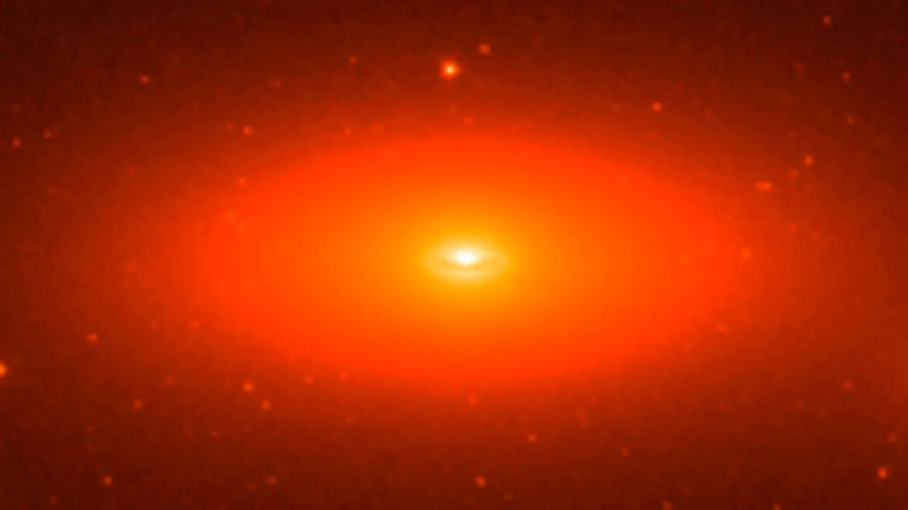 O galaxie bizară, cu trei găuri negre uriaşe, descoperită de cercetători