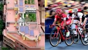 Un elicopter al unei televiziuni a filmat, accidental, plantaţia de cannabis de pe acoperişul unui bloc - VIDEO