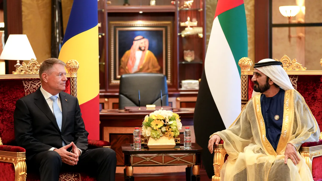Iohannis, întrevedere cu premierul Emiratelor Arabe Unite, şeicul Mohammed bin Rashid Al Maktoum