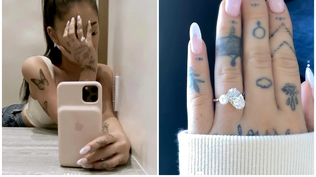 Ariana Grande s-a logodit cu iubitul ei. Inelul de logodnă valorează 100.000 de dolari