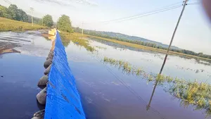 Peste 1.700 de metri liniari de diguri mobile, ridicate pentru a proteja Vadu Roşca