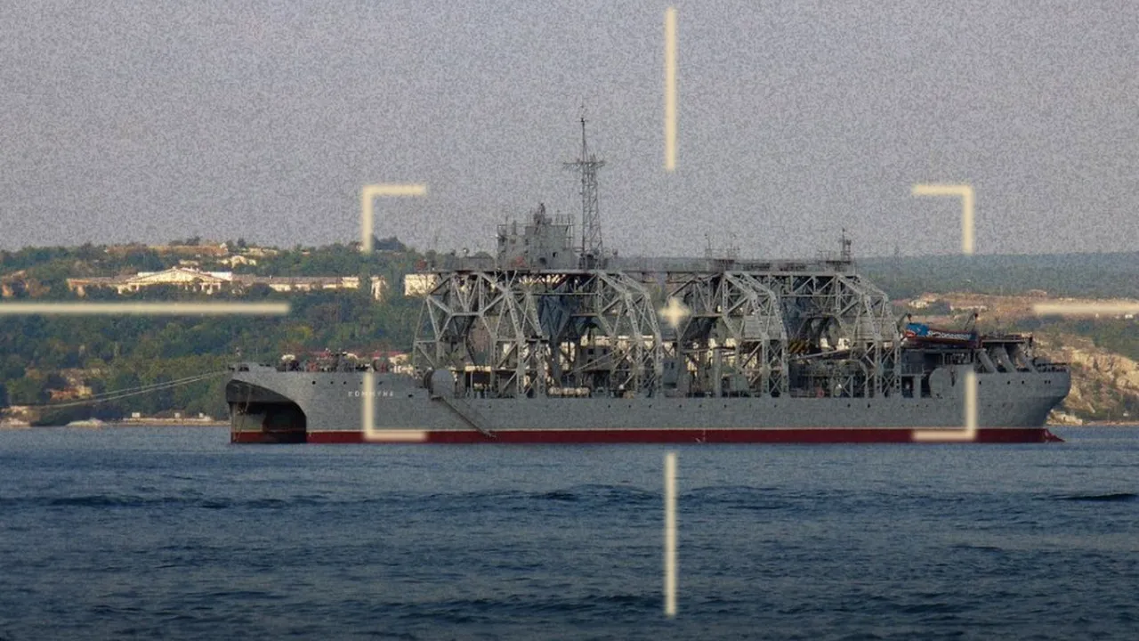 Ucraina spune că a lovit o navă rusă în Crimeea anexată