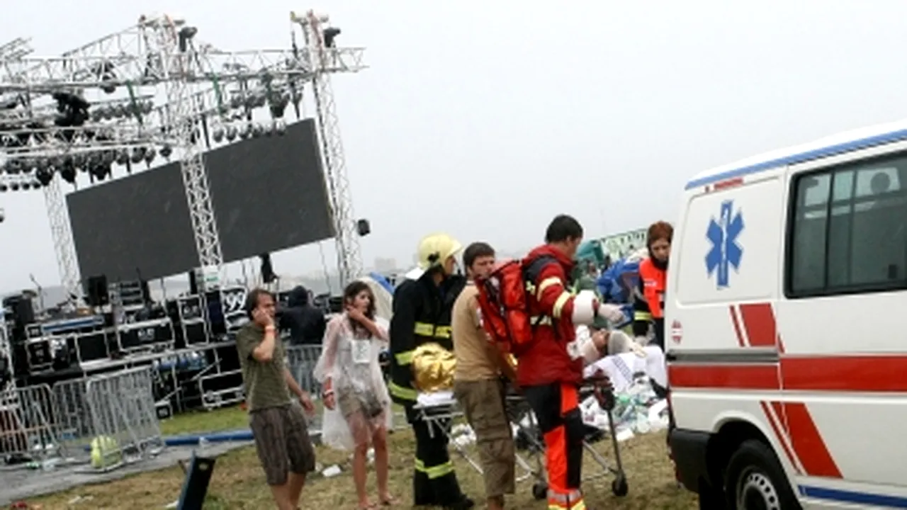 Un mort şi zeci de răniţi în Slovacia, din cauza unui cort smuls de vânt la un festival