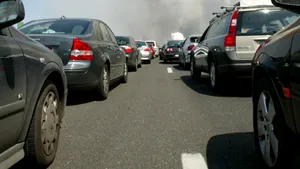 Ambuteiaje la intrarea de pe Autostrada Soarelui pe DN 22 C, în judeţul Constanţa