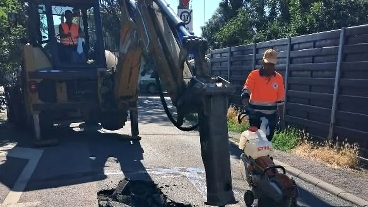 Echipele au intervenit pe străzile Păpușoiului și Garoafei, la intersecția cu strada Berzovia (P)
