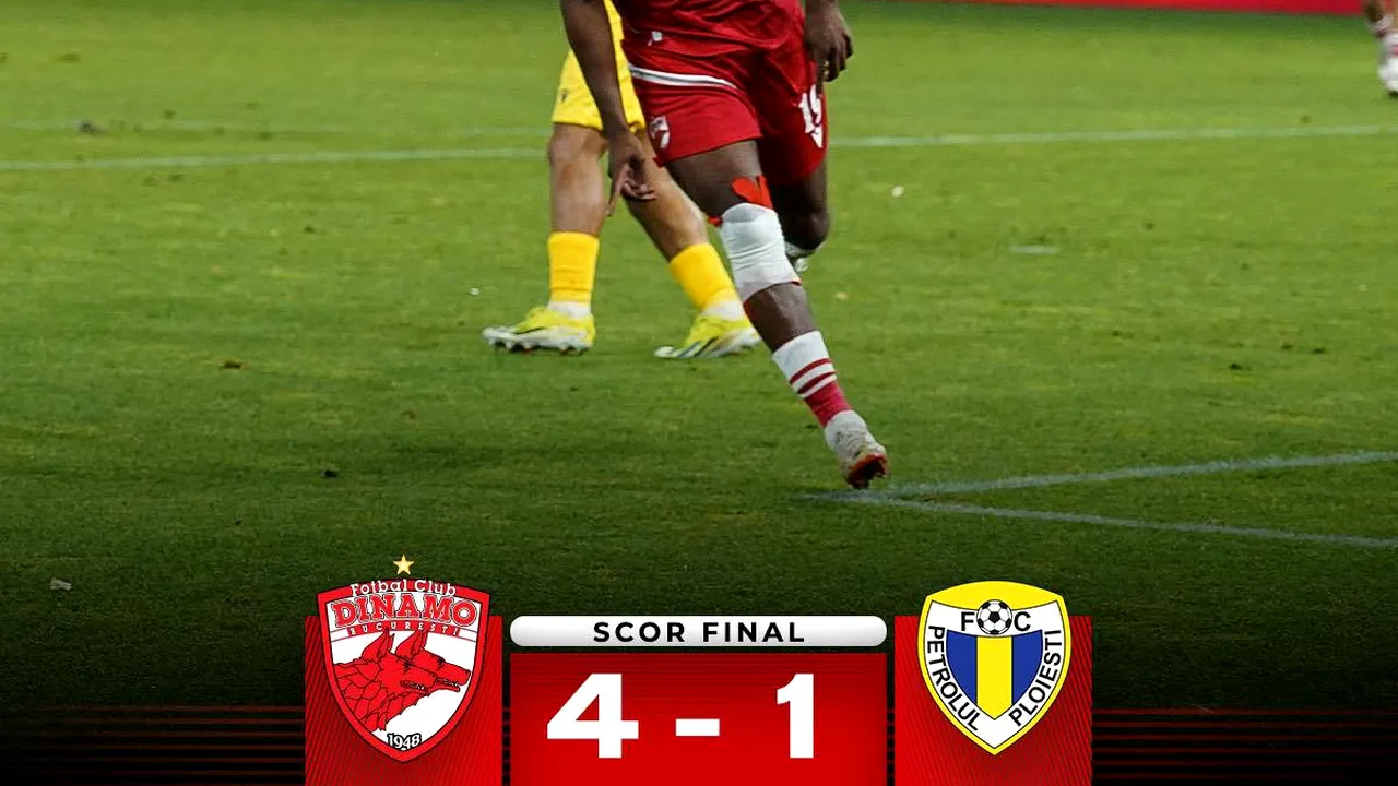 Dinamo Bucureşti obţine prima victorie a sezonului în Superligă