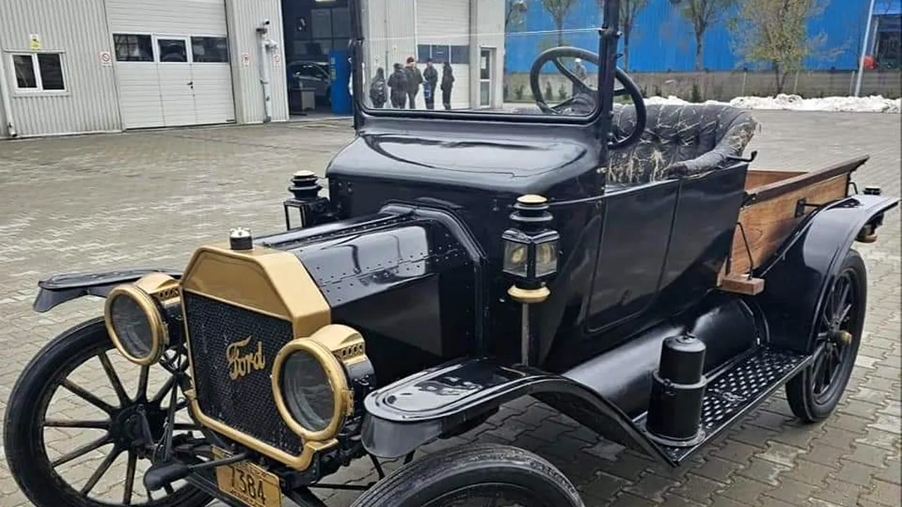 O maşină din 1914 a fost dusă la ITP în România