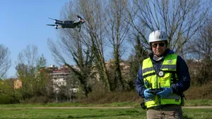 În premieră, dronele Ministerului Transporturilor monitorizează situaţia şantierului aflat pe centura oraşului Tecuci