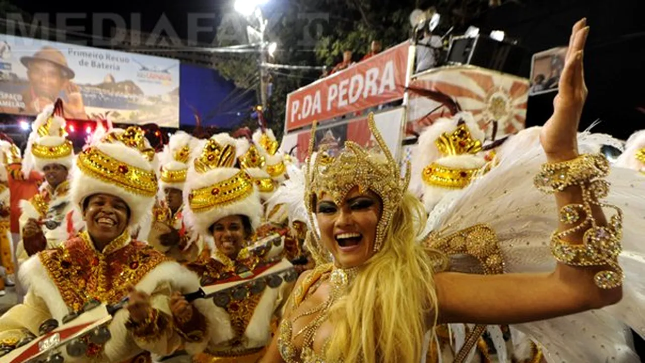 Carnavalul de la Rio de Janeiro: Lumină şi culoare pe străzile metropolei braziliene - VIDEO, GALERIE FOTO