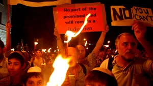 Manifestaţie în Israel, împotriva presiunilor americane privind colonizarea