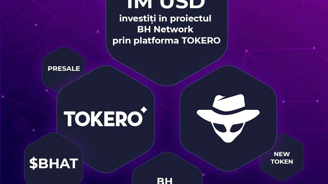 1 milion de dolari investiţi în proiectul BH Network prin platforma TOKERO