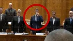 Ionuț Moșteanu, surprins în Parlament sorbind din cafea în timpul imnului național