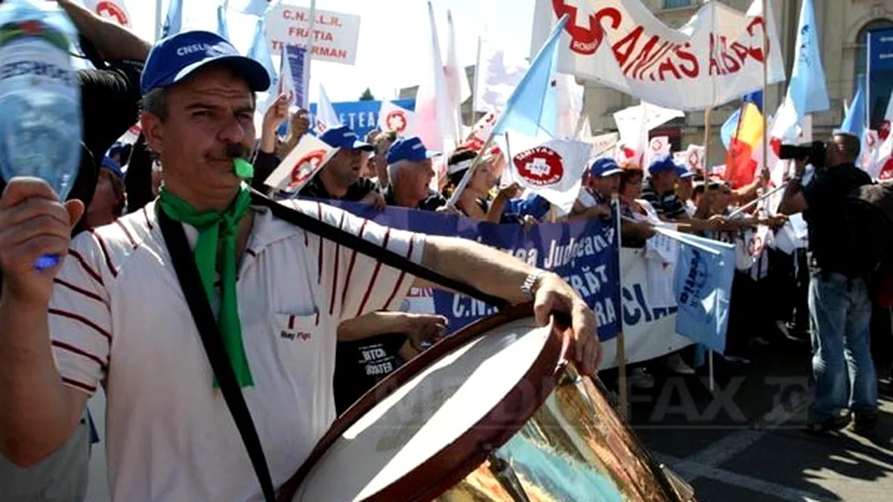 Peste 10.000 de sindicalişti din toate domeniile sunt aşteptaţi la protestul BNS din Capitală