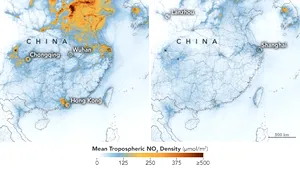 Efectele neaşteptate ale coronavirusului: imaginile NASA arată reducerea semnificativă a poluării în China