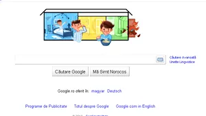 Google.ro şi-a modificat logoul, marţi, pentru a sărbători Ziua Copilului