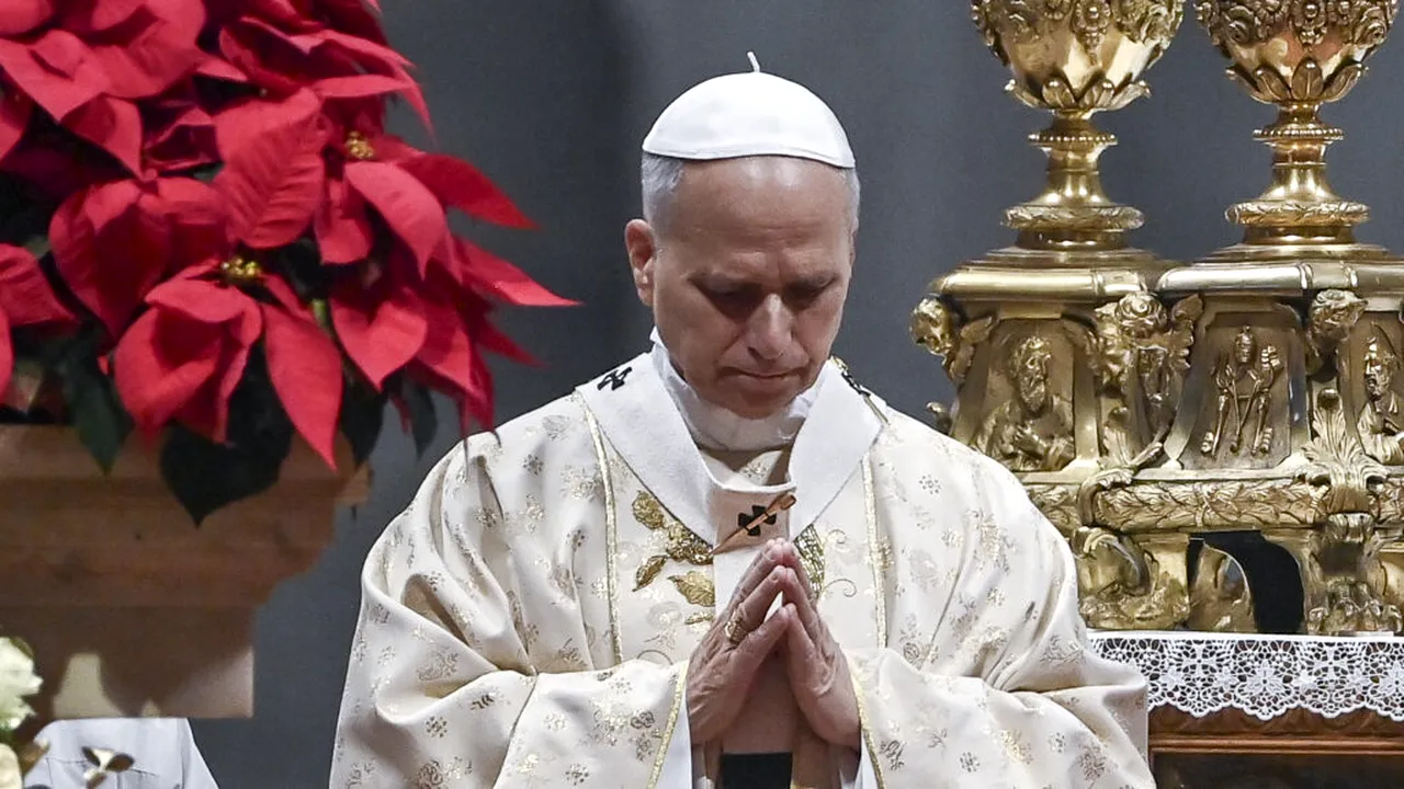 Papa Leon al XIV-lea face apel la încetarea conflictelor din întreaga lume în primul său discurs de Crăciun