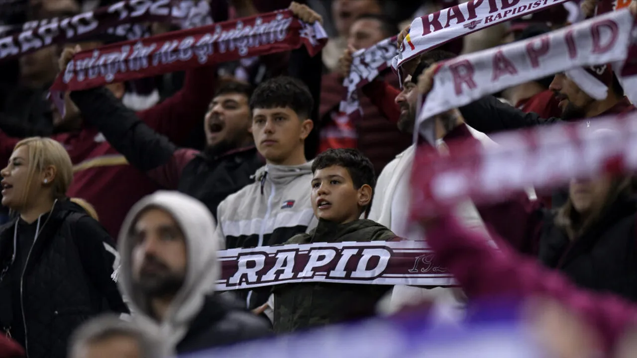 Rapid sancționată de FRF: Va juca fără galerie în meciul de la Cluj