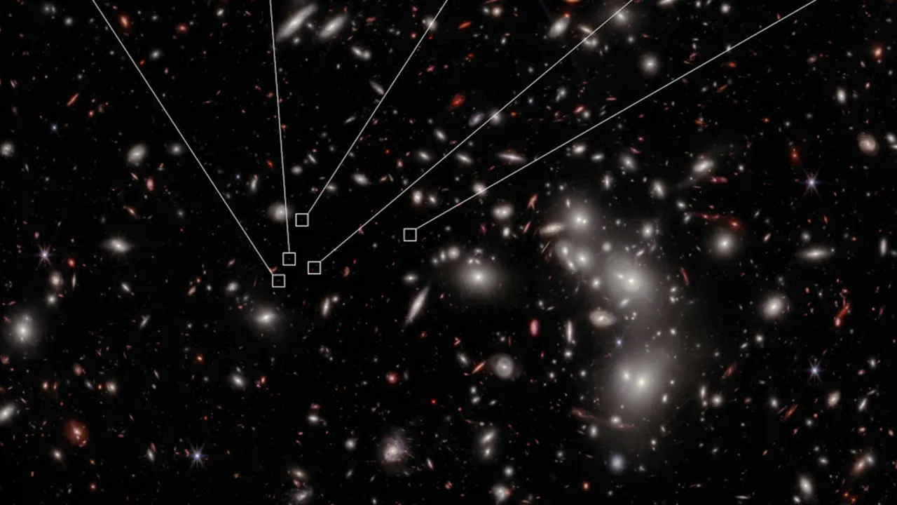 Telescopul Webb al Nasa descoperă cel mai îndepărtat ”roi” de galaxii văzut vreodată de oameni