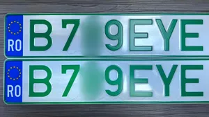 MAI a eliberat primul număr de înmatriculare verde. Cine îl poate afişa