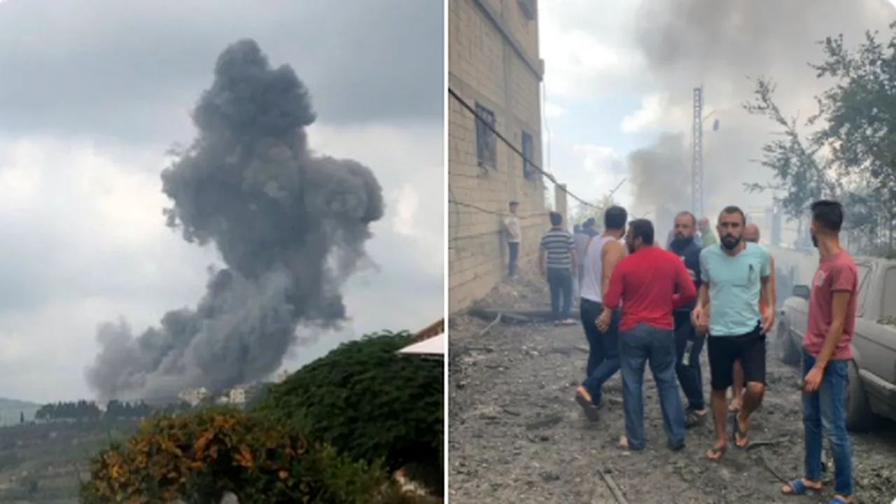 VIDEO | Explozie puternică în sudul Libanului. Deflagraţia s-ar fi produs la un depozit de armament al organizaţiei islamiste Hezbollah
