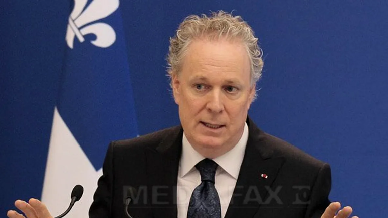 Confruntări violente în timpul unui discurs al premierului din Quebec
