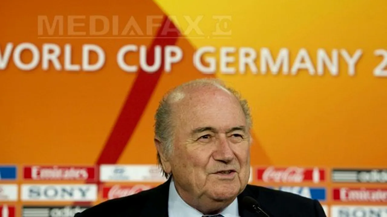 Blatter ameninţă cu suspendări pe viaţă pe cei implicaţi în meciuri trucate