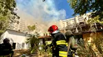 Fostul restaurant „Mărul de Aur” din Capitală a luat foc