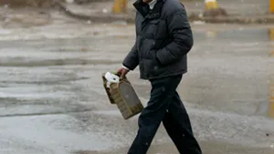 Prima ninsoare din Bagdad după mai mulţi ani, considerată un semn de pace