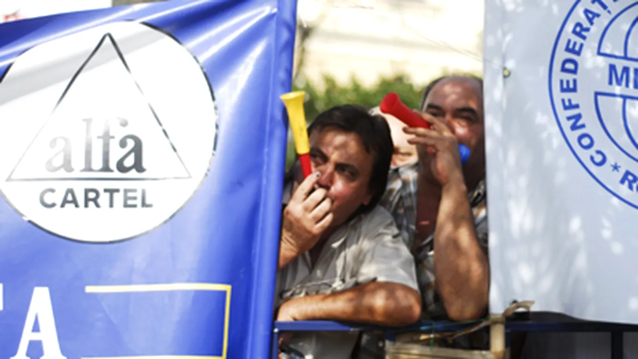 Sindicalişti afiliaţi la Cartel Alfa, în grevă pentru 15 minute