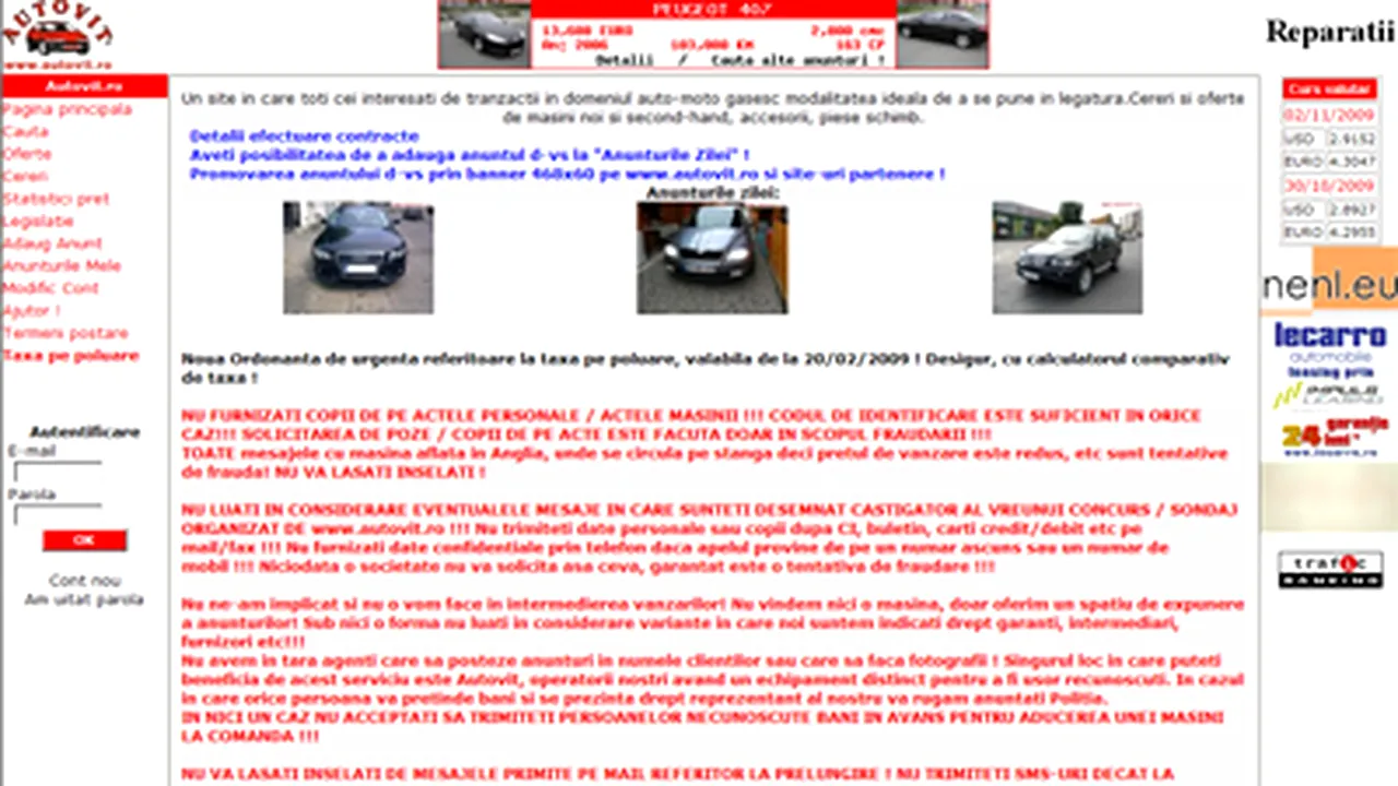 Tranzacţie-record pe online: autovit.ro a fost vândut cu 5 mil. euro