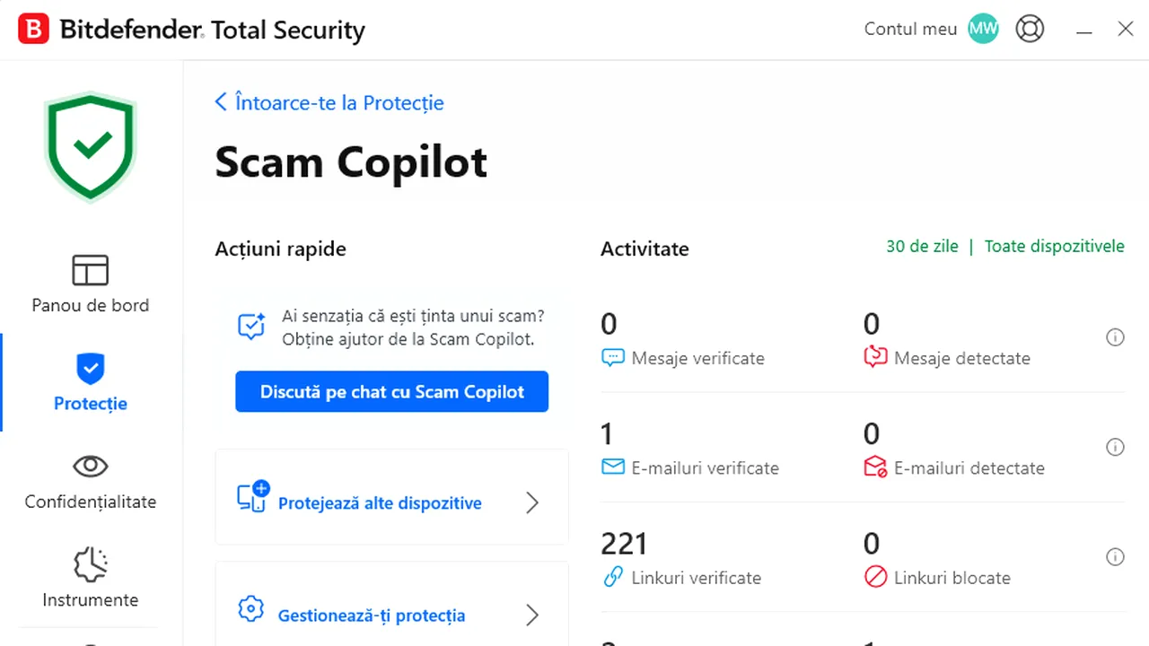 Bitdefender lansează Scam Copilot, o platformă avansată bazată pe AI, creată pentru a detecta şi combate escrocheriile şi tentativele de fraudă pe dispozitive precum computere, tablete şi telefoane mobile