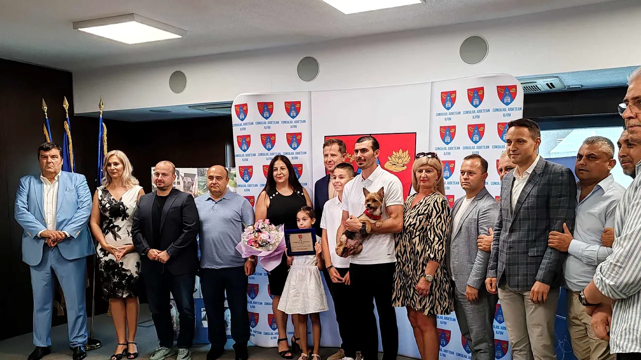 Portarul „Generaţiei de Suflet”, Florin Niţă, a primit titlul de cetăţean de onoare al judeţului Ilfov