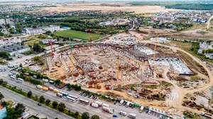 Cum avansează lucrările la noul stadion „Nicolae Dobrin” din Pitești. CNI prezintă stadiul șantierului