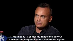 Medicul Adrian Marinescu, la „Marius Tucă Show”: Puţini pacienţi infectaţi pleacă din spital, cei mai mulţi rămân