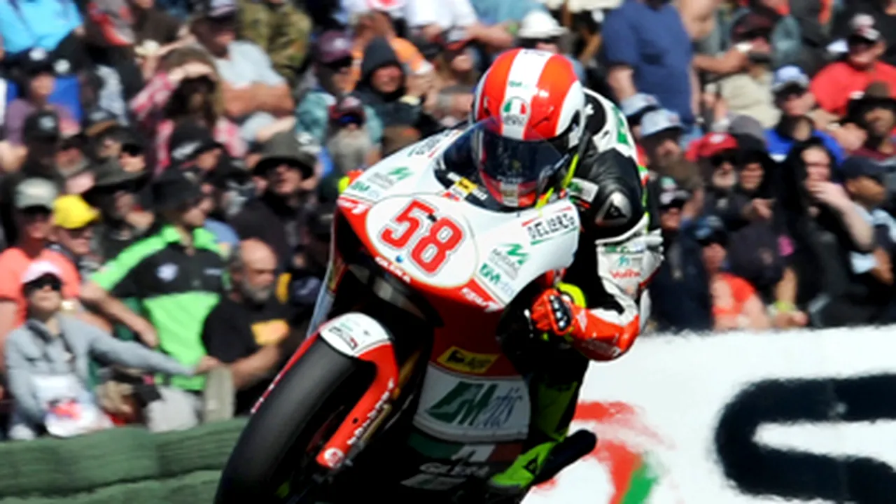 Marco Simoncelli a câştigat GP-ul Australiei la clasa 250 cc