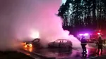 Brașov: Două mașini, cuprinse de flăcări în urma unui incendiu