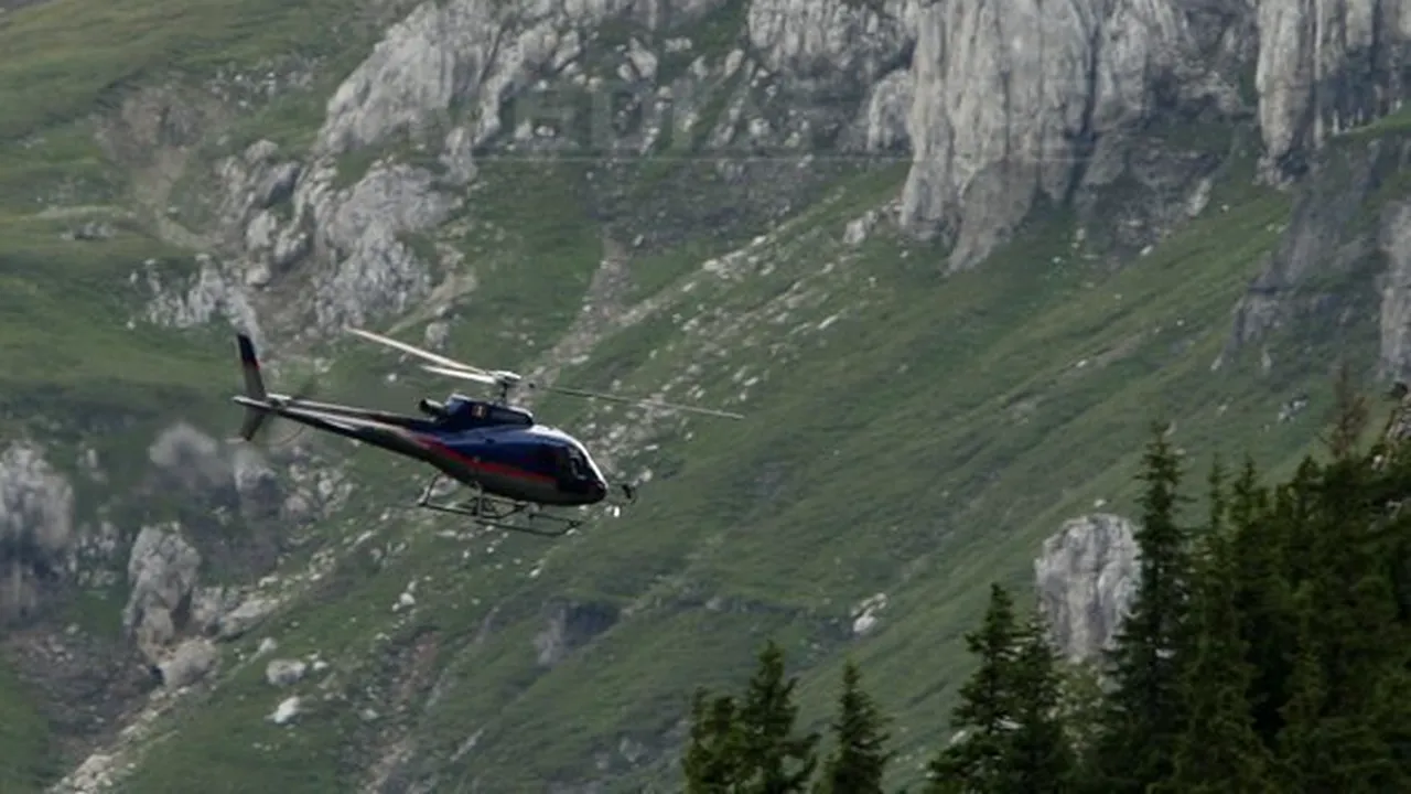 Rotorul elicopterului israelian prăbuşit în judeţul Braşov a fost desprins din stâncă