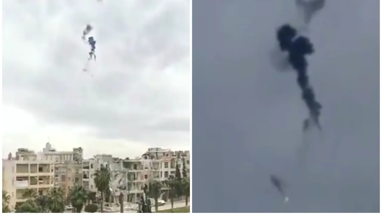 VIDEO. Elicopter militar, doborât în Siria în urma unui atac atribuit armatei turce. Cei doi piloţi au murit