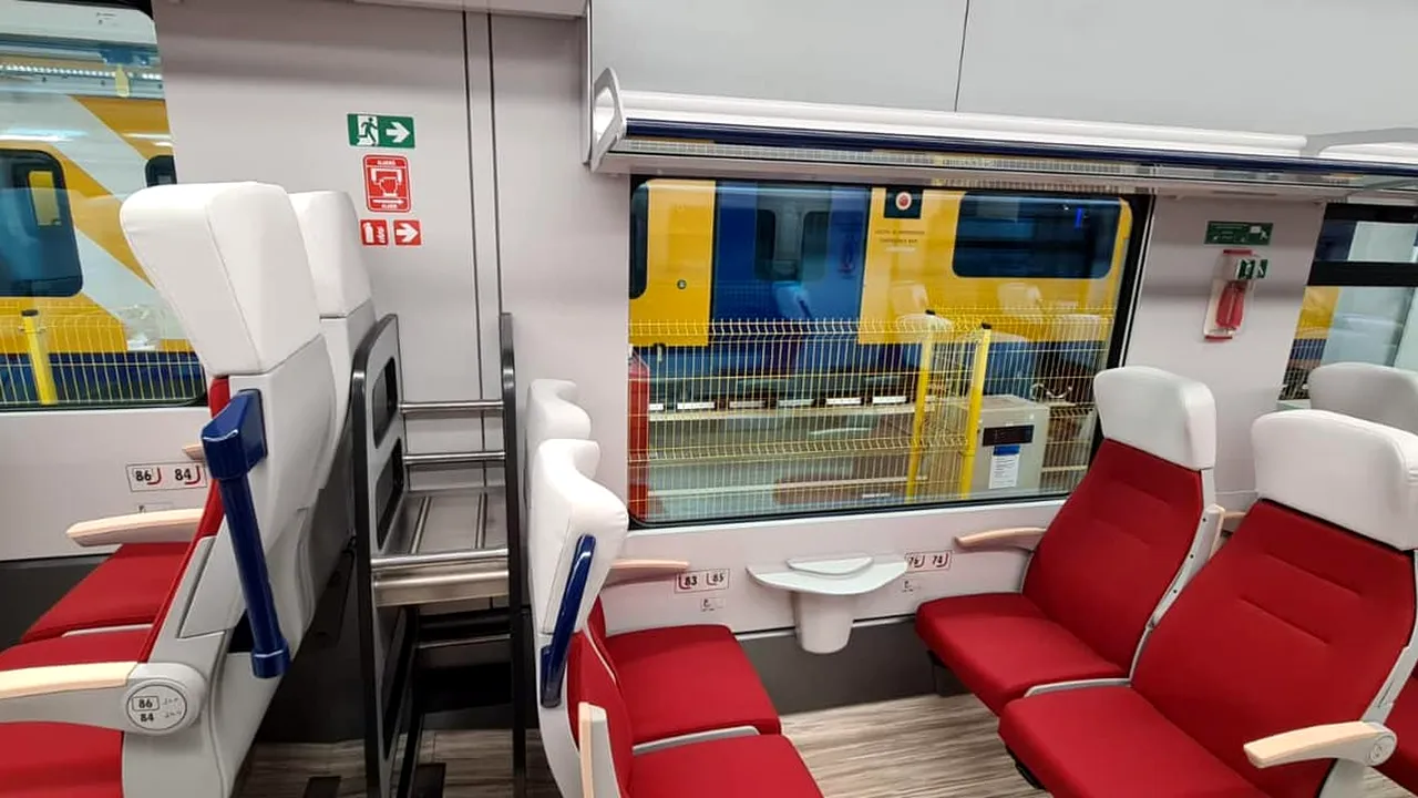 Săgeata Roşie revine pe şine: trenul modern reia cursele Bucureşti-Braşov 