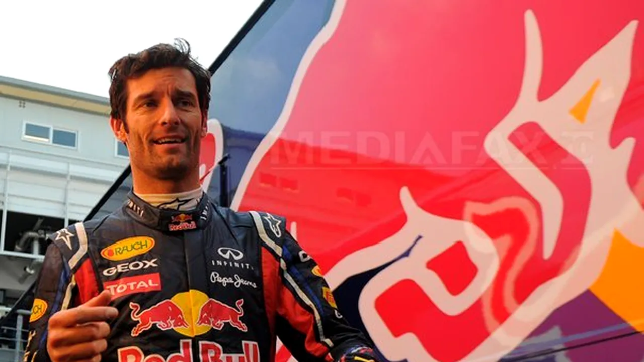 Mark Webber, primul pe grila de start a Marelui Premiu al Coreei de Sud