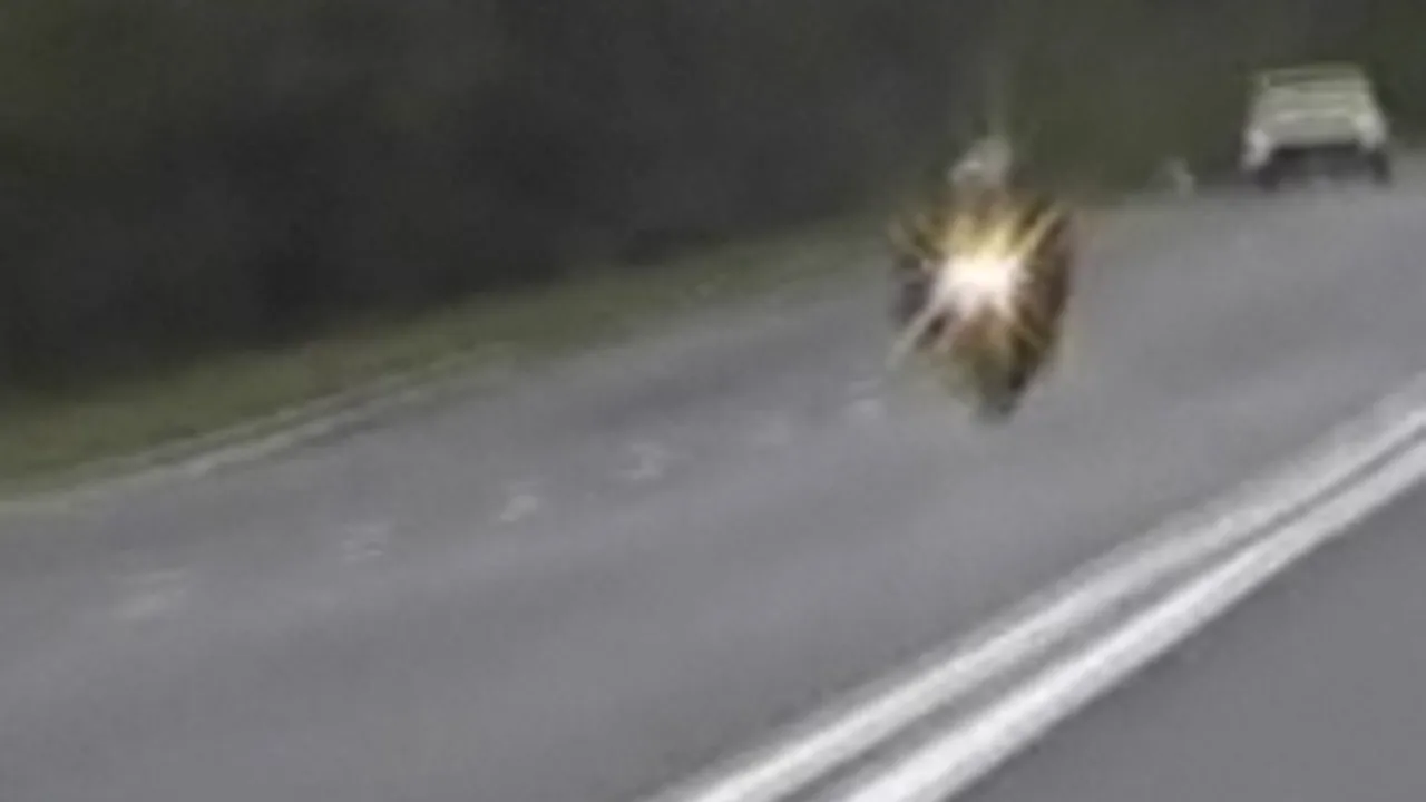 Motoclicist prins conducând cu 215 kilometri la oră, la Constanţa - VIDEO