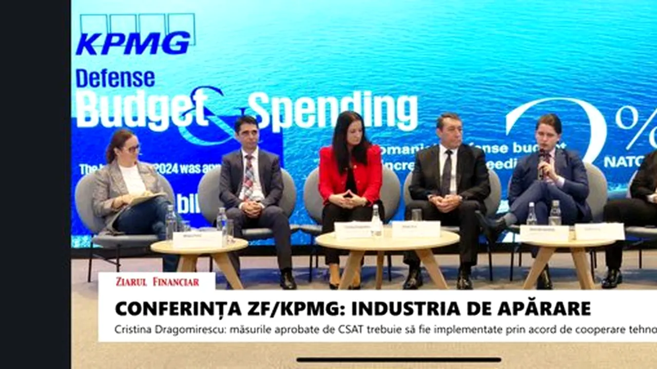 Conferinţa ZF | Colonelul ing. Mihăiţă Petre, Direcţia Generală pentru Armament: Anul acesta, lansăm 10 programe de înzestrare, două cu impact semnificativ pentru structurile de forţă